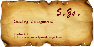 Suchy Zsigmond névjegykártya
